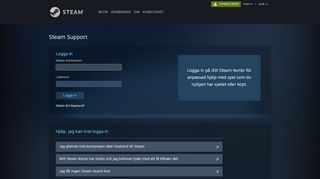 
                            2. Steam Hjälp - Steam Support