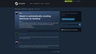 
                            5. Steam is automatically creating shortcuts on desktop :: Help and ...