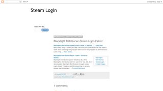 
                            7. Steam Login: Blacklight Retribution Steam Login Failed