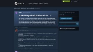 
                            1. Steam Login funktioniert nicht .. (: :: Deutsches Forum - Steam ...