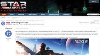 
                            3. Steam login issues - Launcher, game client and connection issues ...