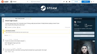 
                            8. Steam login issues : Steam - Reddit