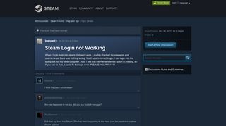 
                            3. Steam Login not Working :: Help and Tips - Steam Community