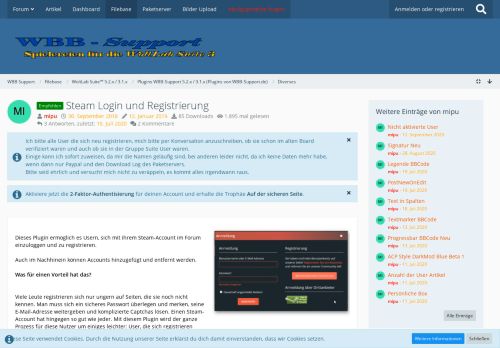 
                            9. Steam Login und Registrierung - WBB Support