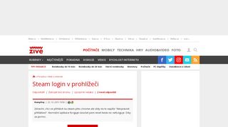 
                            4. Steam login v prohlížeči - poradna Živě.cz