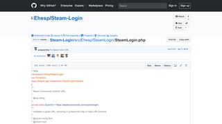 
                            8. Steam-Login/SteamLogin.php at master · Ehesp/Steam-Login · GitHub