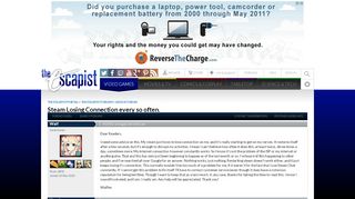 
                            7. Steam Losing Connection every so often. - Escapist Magazine