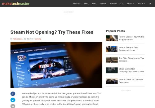 
                            3. Steam Not Opening? Here Are Some Fixes - Make Tech Easier