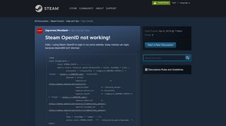 
                            7. Steam OpenID not working! :: Help and Tips - Steam Community