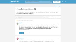 
                            7. Steam: Speicherort ändern (D:) (Computer, Spiele) - Gutefrage