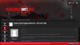 
                            10. Steam Startoptionen einstellen... bitte helft mir - DayZ ...