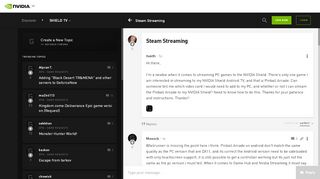 
                            12. Steam Streaming - GeForce Forums