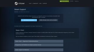 
                            1. Steam-Support - Der Steam-Client stürzt ab