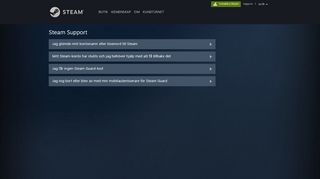 
                            4. Steam Support - Hjälp, jag kan inte logga in