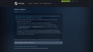
                            4. Steam Support - Hulp bij Steam Guard-codes