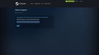 
                            1. Steam Support - Jag glömde mitt kontonamn eller lösenord till Steam