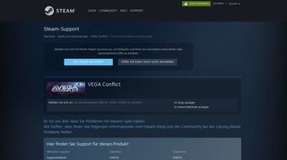 
                            1. Steam-Support - VEGA Conflict - Technische Probleme mit dem Spiel