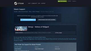 
                            5. Steam-Support - Vikings - Wolves of Midgard - Technische ...