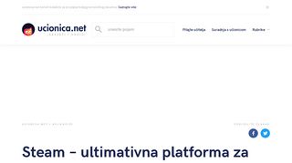 
                            1. Steam – ultimativna platforma za zabavu - Ucionica.net