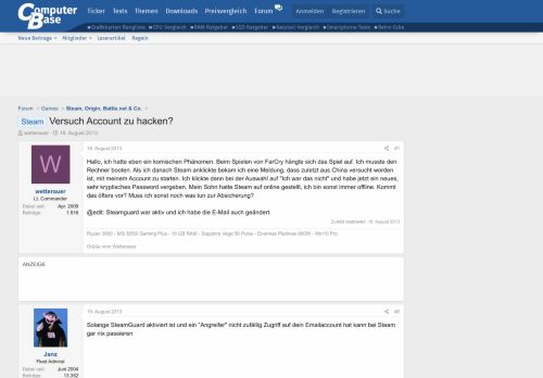 
                            4. Steam - Versuch Account zu hacken? | ComputerBase Forum