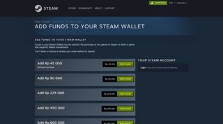 
                            8. Steam Wallet - Add Funds