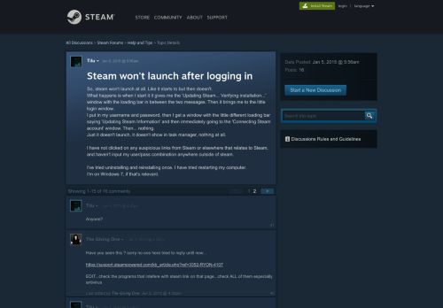 
                            1. Steam won't launch after logging in :: Help and Tips - Steam Community