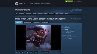 
                            11. Steam Workshop :: Blood Moon Diana Login Screen - League of ...