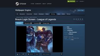 
                            10. Steam Workshop :: Braum Login Screen - League of Legends