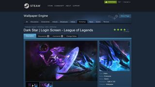 
                            7. Steam Workshop :: Dark Star | Login Screen - League of Legends