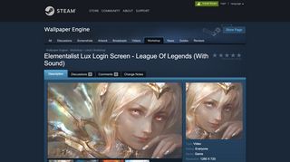 
                            6. Steam Workshop :: Elementalist Lux Login Screen - League Of ...