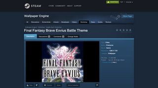 
                            13. Steam Workshop :: Final Fantasy Brave Exvius Battle Theme