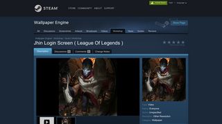 
                            11. Steam Workshop :: Jhin Login Screen ( League Of Legends )