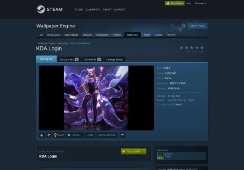 
                            6. Steam Workshop :: KDA Login