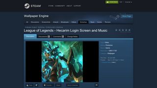 
                            10. Steam Workshop :: League of Legends - Hecarim Login Screen and ...