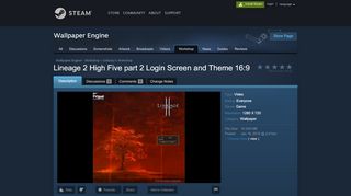 
                            12. Steam Workshop :: Lineage 2 High Five part 2 Login Screen and ...