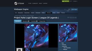 
                            8. Steam Workshop :: Project Ashe Login Screen ( League Of Legends )