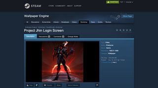 
                            7. Steam Workshop :: Project Jhin Login Screen