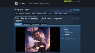 
                            10. Steam Workshop :: Quinn, Demacias Wings - Login Screen - League ...