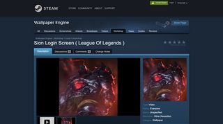 
                            9. Steam Workshop :: Sion Login Screen ( League Of Legends )