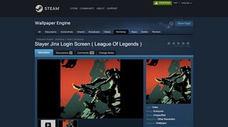 
                            5. Steam Workshop :: Slayer Jinx Login Screen ( League Of Legends )