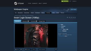 
                            9. Steam Workshop :: Swain Login Screen (1080p)