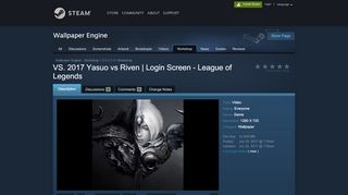 
                            6. Steam Workshop :: VS. 2017 Yasuo vs Riven | Login Screen ...