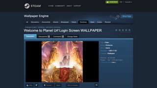 
                            8. Steam Workshop :: Welcome to Planet Urf Login Screen WALLPAPER