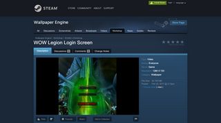 
                            12. Steam Workshop :: WOW Legion Login Screen
