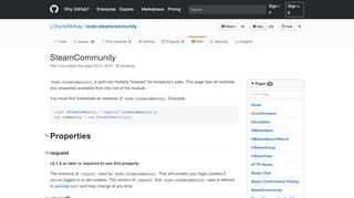 
                            10. SteamCommunity · DoctorMcKay/node-steamcommunity Wiki · GitHub