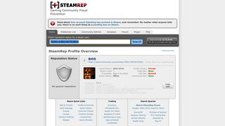 
                            12. SteamRep » Csgomassive.com | 76561198156753821 | STEAM_0:1 ...