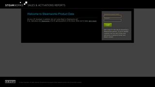 
                            3. Steamworks Product Data login
