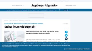 
                            9. Steber Tours widerspricht - Augsburger Allgemeine