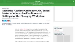 
                            10. Steelcase Acquires Orangebox, UK-based Maker of Alternative ...