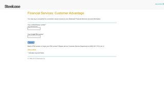 
                            8. Steelcase Financial Services - Customer Advantage Login